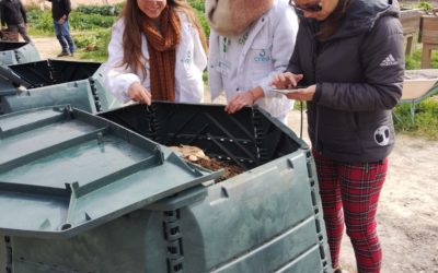 Visita a las las islas de compostaje comunitario de Petrer